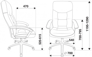 Кресло Бюрократ T-9908AXSN-AB