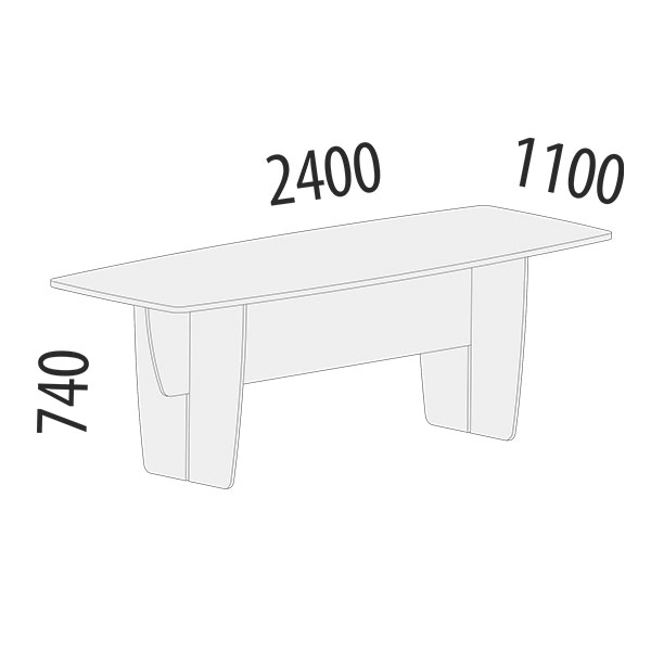 Стол переговоров Альфа 61.72 Ольха