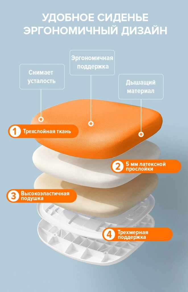 Кресло Everprof Kids 102 Ткань Оранжевый
