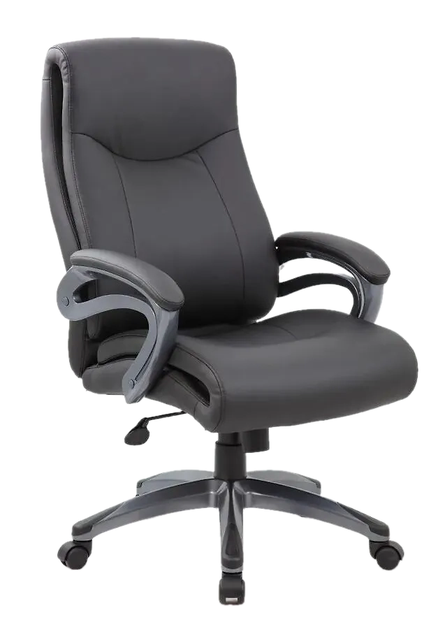 Кресло руководителя CYE70 (экокожа черная/пластик серый)