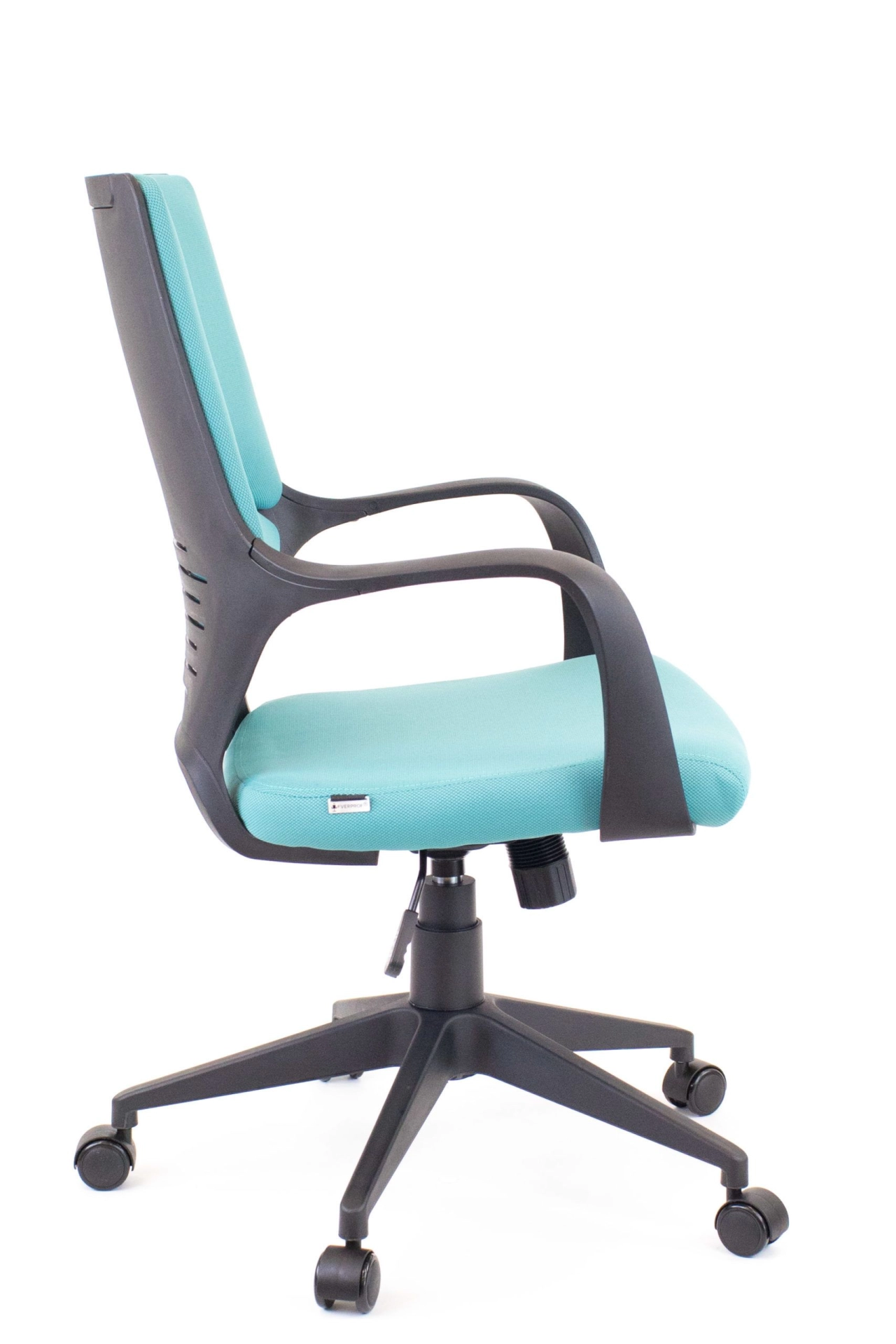 Кресло Everprof TRIO Black LB TM Ткань Бирюзовый